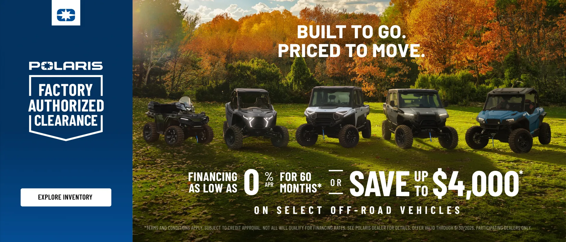 Factory Authorized Clearance Sales Event